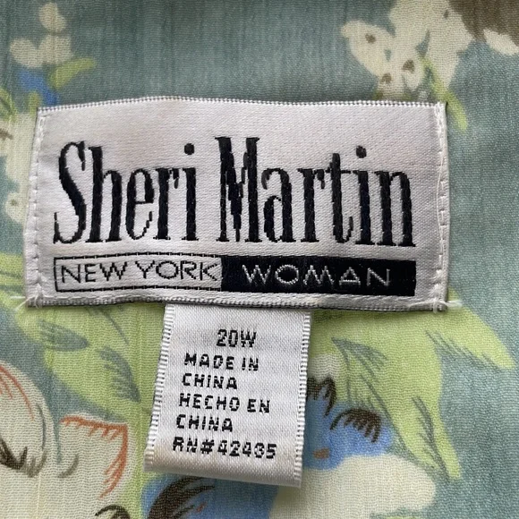 Sheri Martin Two-Piece Floral Print Maxi Dress and Tie Front Jacket - 20W - Picture 5 of 8